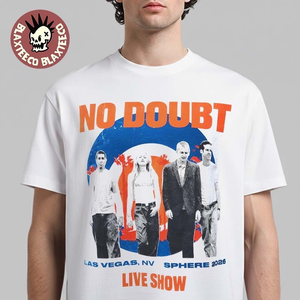 No Doubt! Sphere Las Vegas 2026 Shirt Live Show White Tee May June Merch S-5XL Unisex T-Shirt S