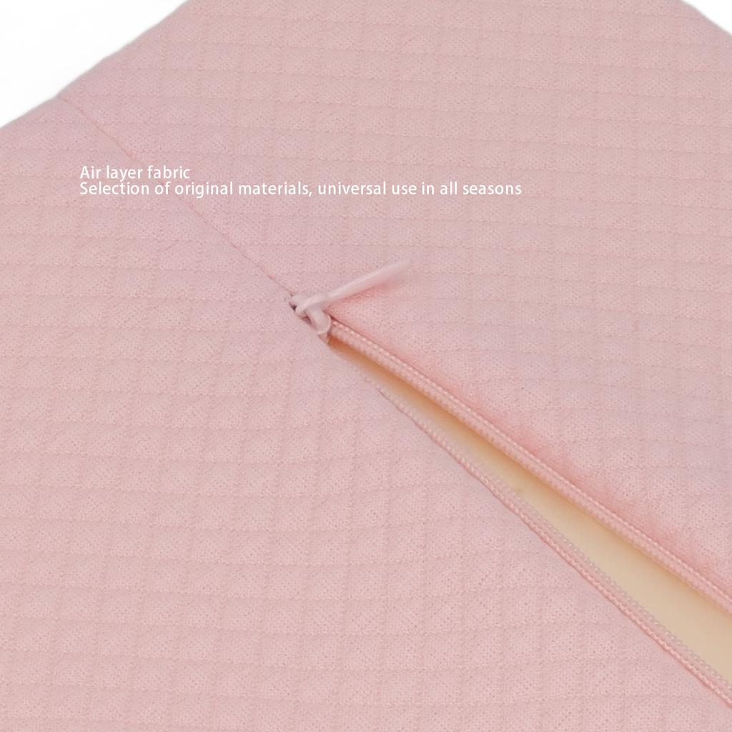 Lumbar Support Pillow for Sleeping Ergonomic Comfortable Soft Lower Back Pillow Cushion Pink