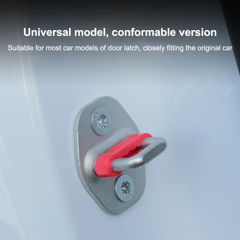 4PCS Universal Car Door Shock Absorber Soundproof Deadener Anti-Vibration Buffer Pad Cushion Vehicle Door Shock Absorber Buckle