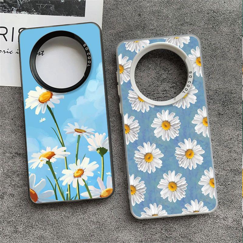 Daisy Flowers Aesthetics Soft Phone Case for Xiaomi Redmi Note 13 14 15 Pro Plus 12S 12 11S 11 11T 10S 10 Shockproof Cover Back