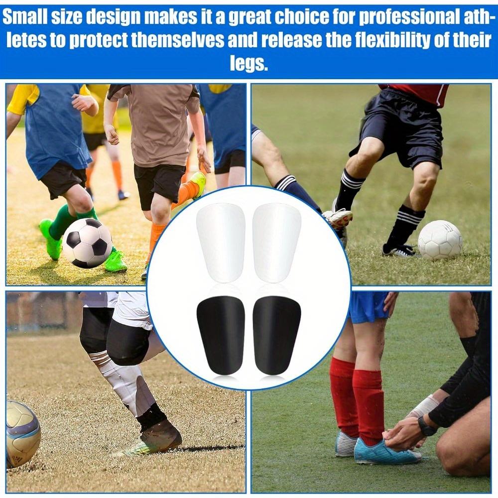 4 pcs Super Mini Soccer Leg Guards Comfortable Small Soccer Leg Guards Protective Gear Soccer Training Gear Soccer Player Gear