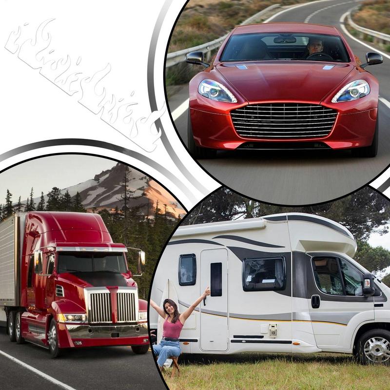 Motorcycles Car Stickers Flames Flaming Auto Body Stickers Helmet Decor Racing Auto Accessories Car Door Decals Waterproof