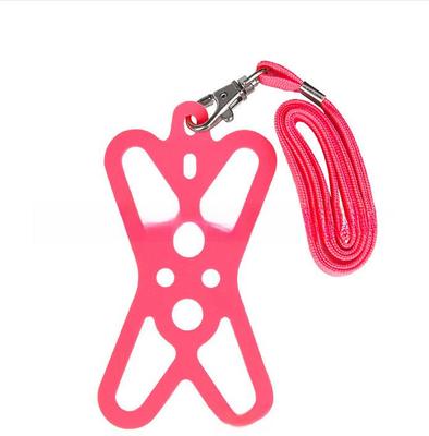 Étui universel en silicone pour téléphone portable avec cordon - Sangle incluse