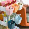 Small Trolley Hanging Basket Storage Basket, Kitchen and Bathroom Hanging Desktop Sundries Stationery Storage Box, Bedside Shelf