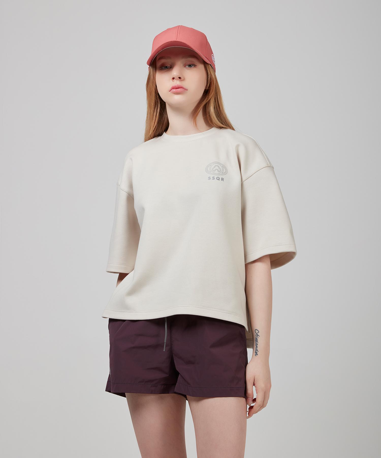 Ssql Women S Short Sleeve T-Shirt Sesk_01_Beige