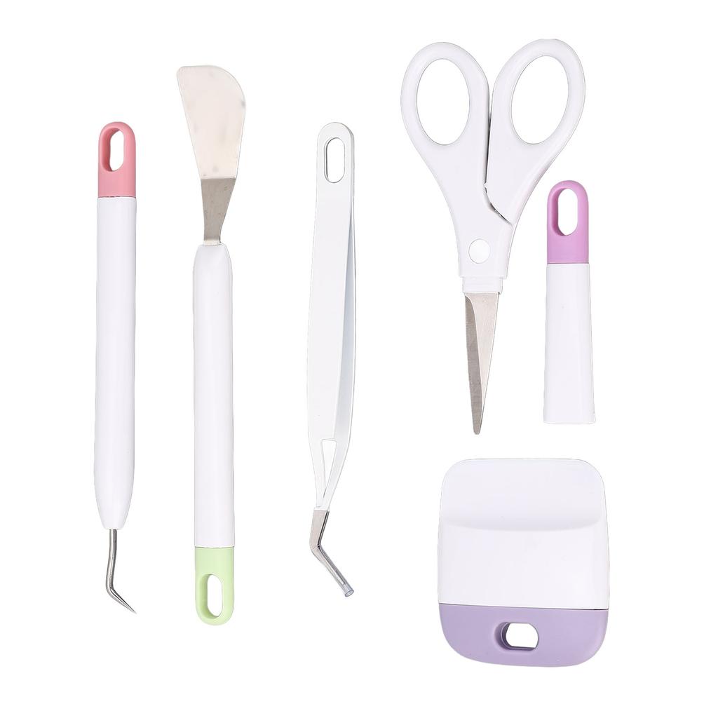 5 Pcs Vinyl Weeding Tool Set Weeder Tweezers Scraper Spatula Scissor DIY Craft Vinyl Tools Kit