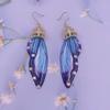 Fashion Jewelry Butterfly Earring Fairy Simulation Insect Wing Hook Earring Translucent Cicada Wing Drop Earrings Woman Jewelry