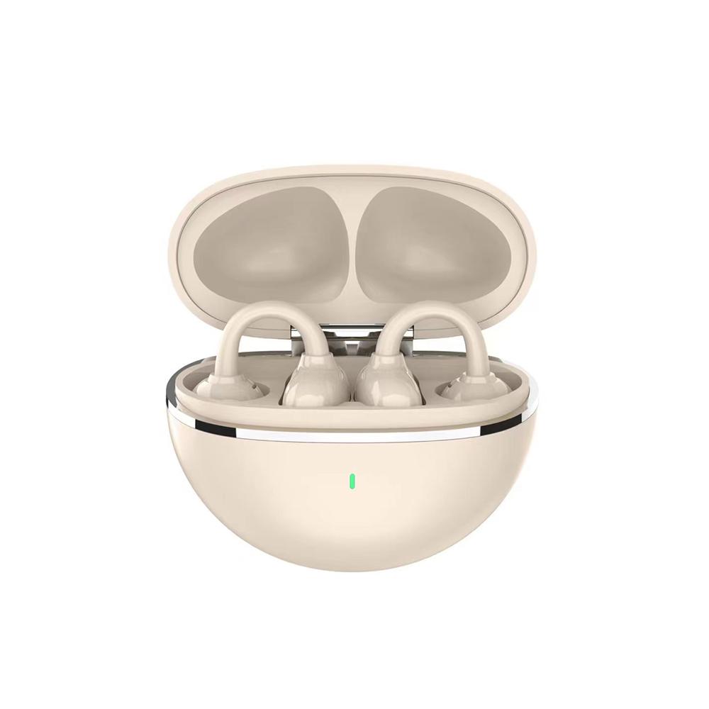 Wireless Bluetooth 5.4 Earphones Ear Clip On Headphones Waterproof Sport Headsets Noise Reduction HiFi Stereo Earbuds for Smart Phones