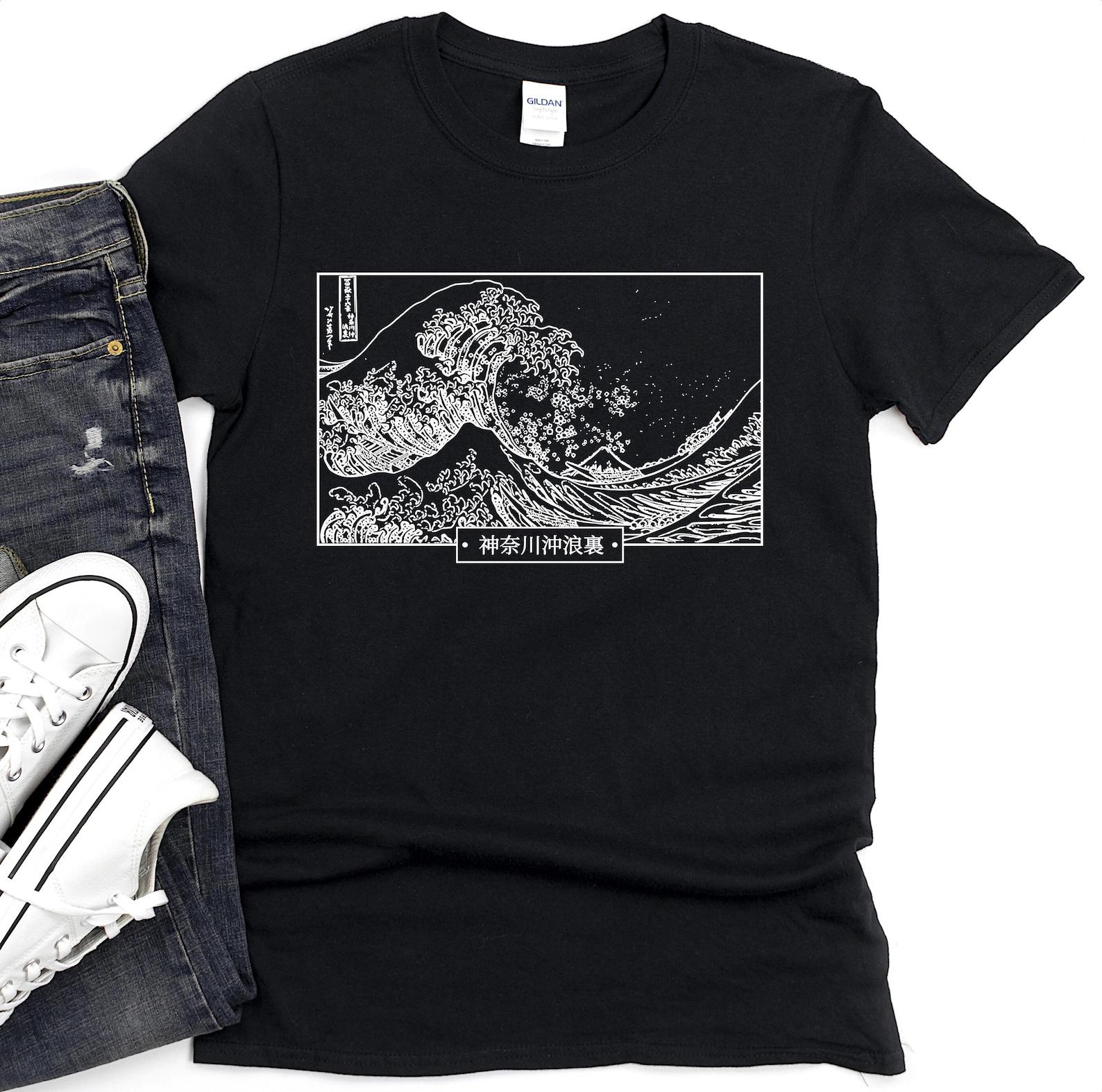 Wave off Kanagawa T-Shirt, Hokusai Ukiyo-e Japanese Art S