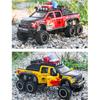 La scară 1/28 Ford Raptor F150 6X6 Pickup Truck Model de mașină de jucărie turnată sub presiune, Vehicul de jucărie cu sunet și lumină pentru copii mici, colecție de cadouri