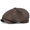 Beret & Octagon Cap For Men Women, Newsboy Painter Hat British Vintage Style, Unisex Retro Flat Cap