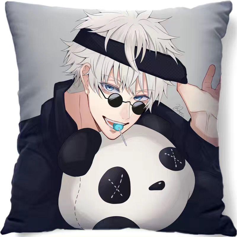 Gojo Satoru Jujutsu Kaisen Peripherie-Kissen Itadori Yuji Animation Schlafsaal Schlafzimmer Sofakissen Zweidimensionales quadratisches Kissen