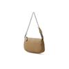 Niche cowhide handbag spring new metal chain design sense bag women's simple commuter versatile underarm bag
