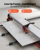 1600 mm Manual Tile Cutter, Upgraded Rail and Sliding Head, Precision Alignment Guide, Tungsten Carbide Cutting Wheel, Support Legs with Swivel