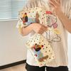1pcs Cute Puppy Grooming Bag Large Capacity Portable for Outdoor Travel Hand-held Makeup Storage Bag for Women