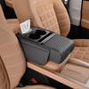 Univerzální potah loketní opěrky do auta Více přihrádek Jednoduchá instalace Kryt středové konzoly do auta se 2 držáky nápojů