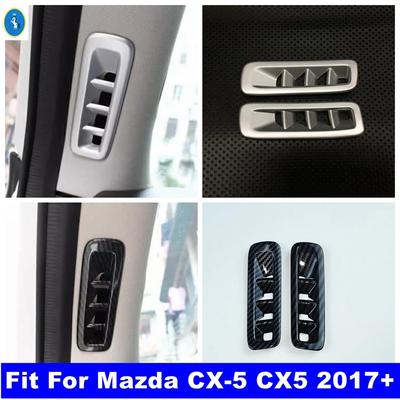 Matte Auto Innenfenster Säule A Luft AC Lüftungsschlitz Dekorationspanel Innenzubehör Abdeckung Zierleiste Für Mazda CX-5 CX5 2017 -