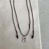 2026 New Arrival Long Adjustable Wax Rope Sweater Chain Chokers For Women Metallic Bird With Wings Pendant Necklaces