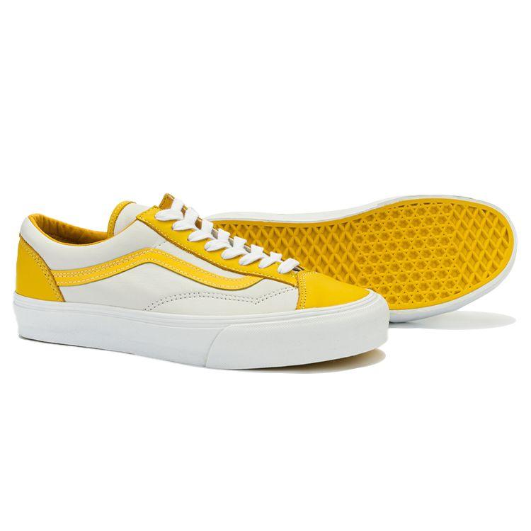 Vans Style 36 VLT LX White Freesia Yellow Unisex Sneakers True-White VN0A5FC3A1J