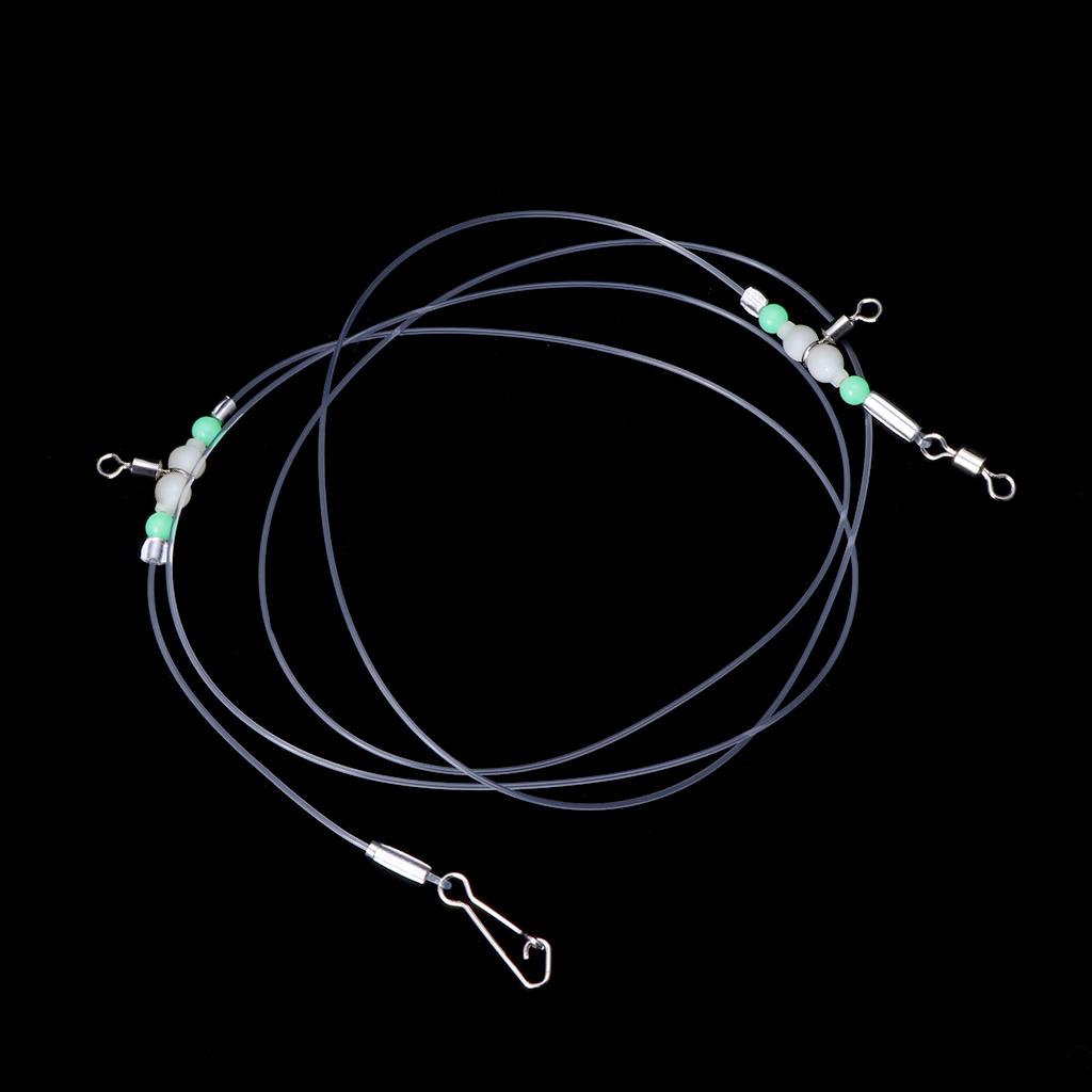 1 Group Fishing Tackle Line Swivels Night Luminous Beads Pins Rolling Connector
