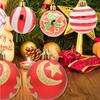 6/12pcs Delicate Christmas Tree Pendant 6cm Hanging Ornament DIY Supplies Christmas Ball  Holiday