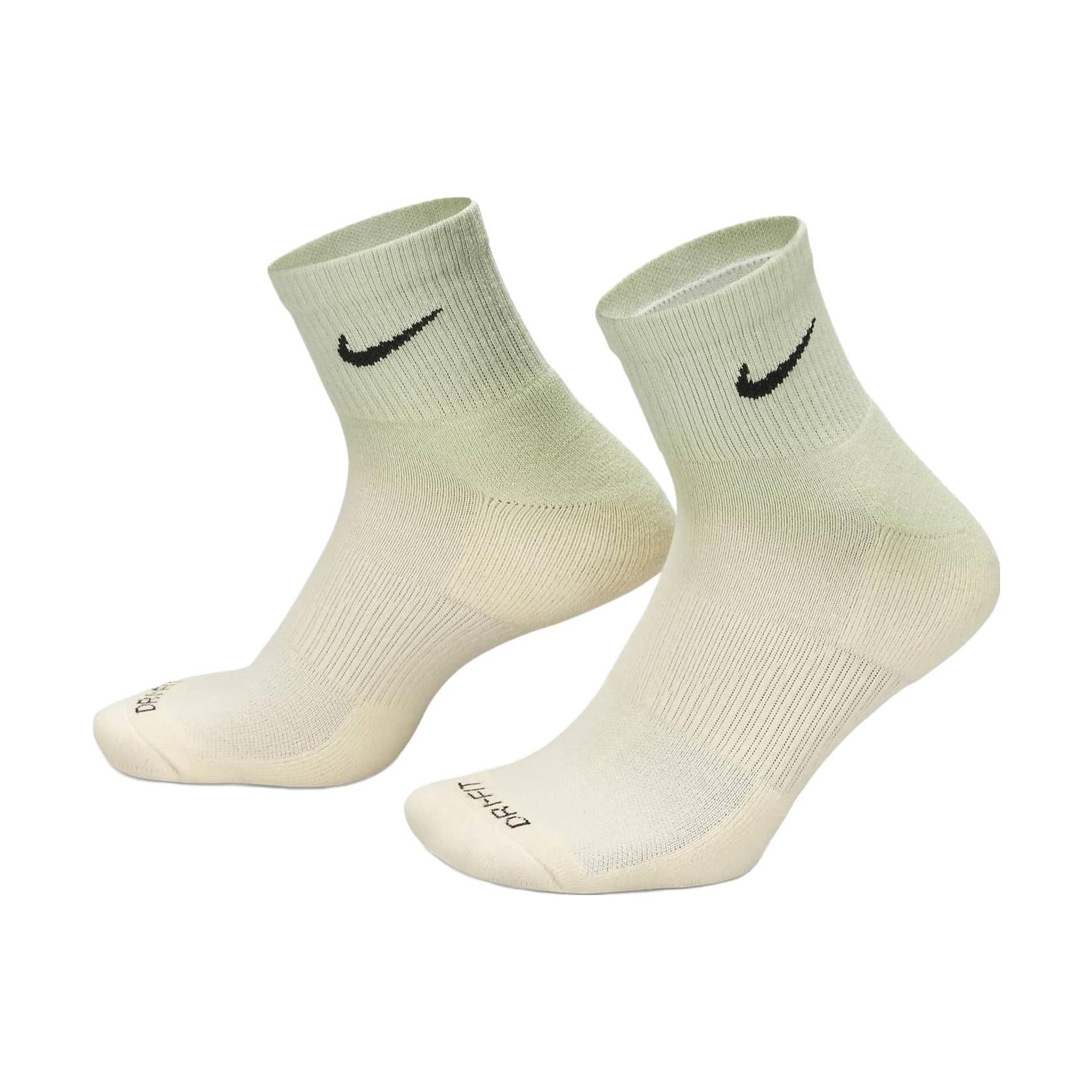 Nike Everyday Plus Cushioned Ankle Socks Green White Men s DH6304-913 XL