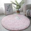 Tapis rond doux et moelleux mignon antidérapant, Tapis ronds modernes pour chambre d'enfant, Tapis ronds moelleux pour chambre de bébé