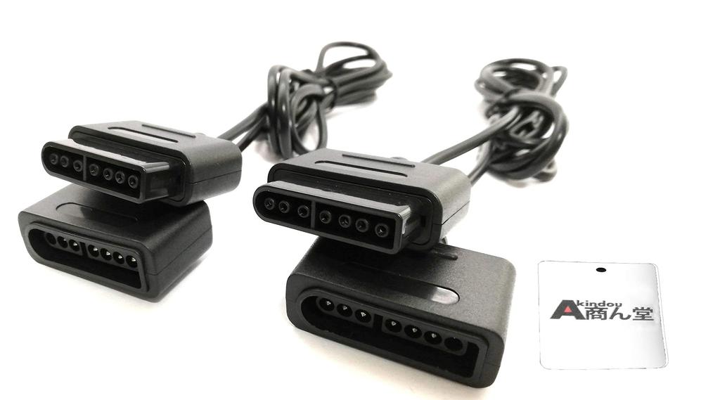 akindou Super Famicom (SFC) Controller Extension Cable, 1.8m, for Two Players (SNES)