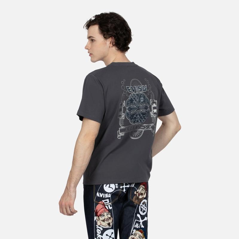 Evisu T Shirt Regular Fit Men's 2EAHTM3TS7079XXCT
