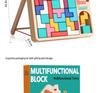 Tetris Building Blocks Puzzle: Educational Brain Training Toy for Kids Ages 3-6