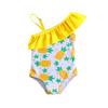 Exclusive Baby Girl Pineapple Print Suspender Swimsuit Jumpsuit