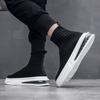 Men's Shoes Breathable Fly-woven Shoes Cloth Shoes Spring and Autumn Socks Shoes Casual Trendy Shoes Fashion Wenzhou Shoes Shake Fast Live Stream