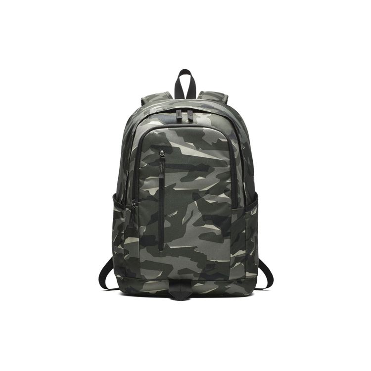 Nike Sports Leisure Polyester Travel Backpack Unisex Backpack Camouflage BA5533-325 Camouflage