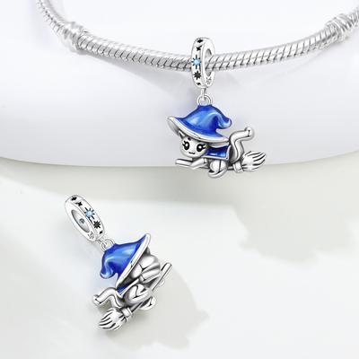 Copper Magic Cat Pet Animal Pendant Beads Original Pendants Bracelet Charm Jewelry Party Diy Trendy Gifts