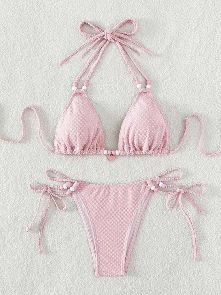 Sexy Tie-Up Bikini Swimsuit for Women - Perfect for Beach Vacations