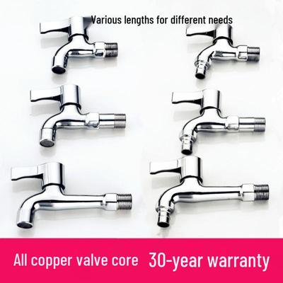 Zinklegierung Kupfer Einzelkalt-Waschmaschinenhahn für Badezimmer oder Balkon