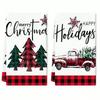 1pc/2pc/4pc/pack Christmas Scrub Sponge Creative Kitchen Dish Cloth Festive Cleaning Decor for Home & Table Kitchen Dish Towel Xmas Cleaning Supplies