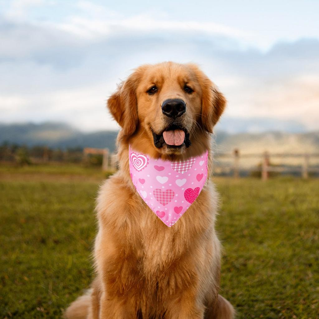 Valentine's Day Pet Clothing Love Pet Water Scarf Dog  Scarf Pet Accessories Dog Scarf
