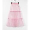 Cross-Border Foreign Trade Japan Fashion Half-Length Perspective Mesh Patchwork Pettiskirt Skirt Overskirt Ruffle Skirt Slip Dress Skirt Curtain
