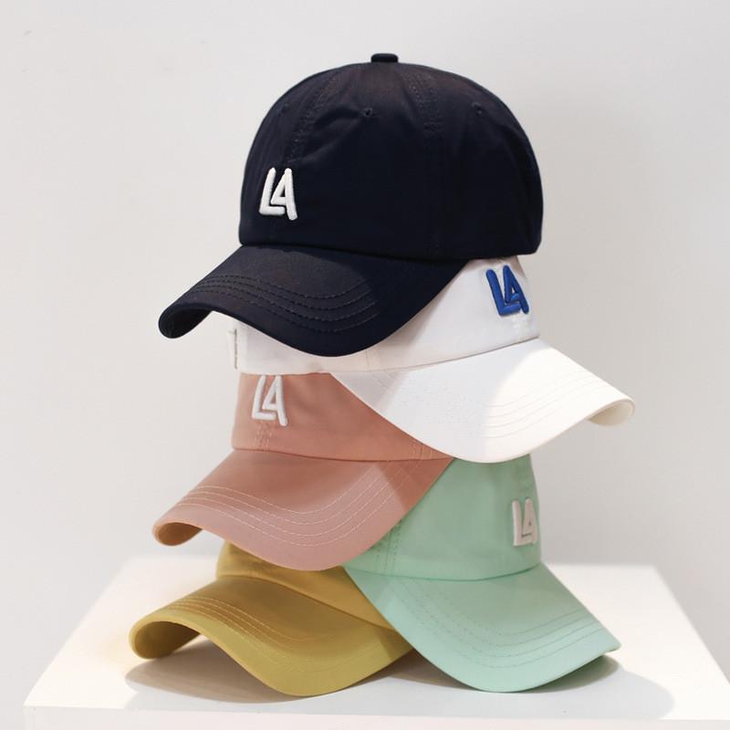 Cotton Baseball Cap For Women With Letter Embroidery Sun Protection For Spring Summer Casual Wear