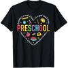 Preschool Teacher Pre-K Heart First Day of Preschool Kids T-Shirt