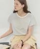 OURHOPE Striped Raglan Half-Sleeve T-Shirt - Gray