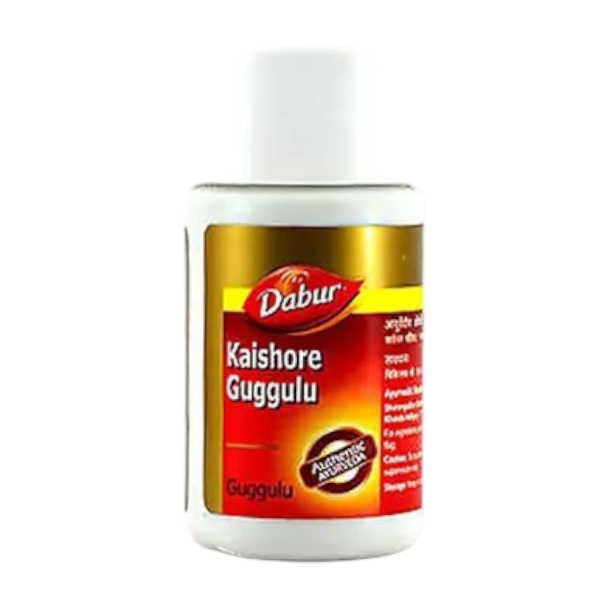 

Dabur Kaishore Guggulu Tablet 60 Tablets Blood Purifier Anti-Inflammatory Herbal Wellness Supplement