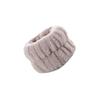Coral Fleece Face Wash Set: Absorbent Hair Tie, Wristband, and Moisture-Proof Skincare Tool.