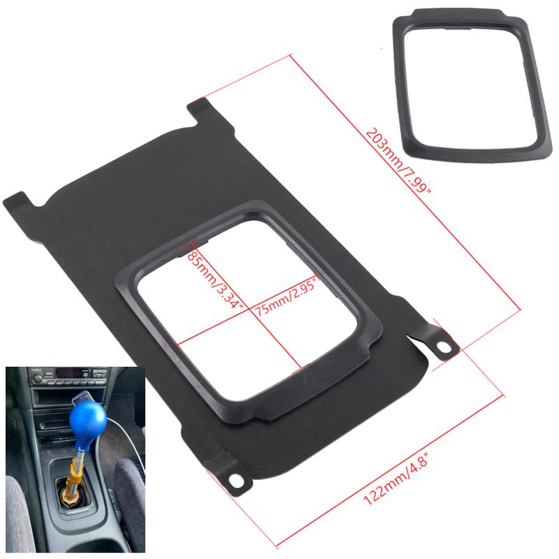 

Racing Aluminum Center Shifter Console Cover Plate Boot Maxim Shift Boot Fit For 94-01 Acura Integra B-Series K-swap Shifters