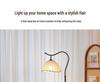French Antique Style Floor Lamp & Integrated Bedside Table with Sofa and Coffee Table Storage Rack for Living Room or Bedroom. 