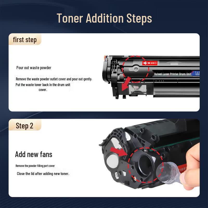 Huiwei Compatible HP 1020 Black Toner Cartridge