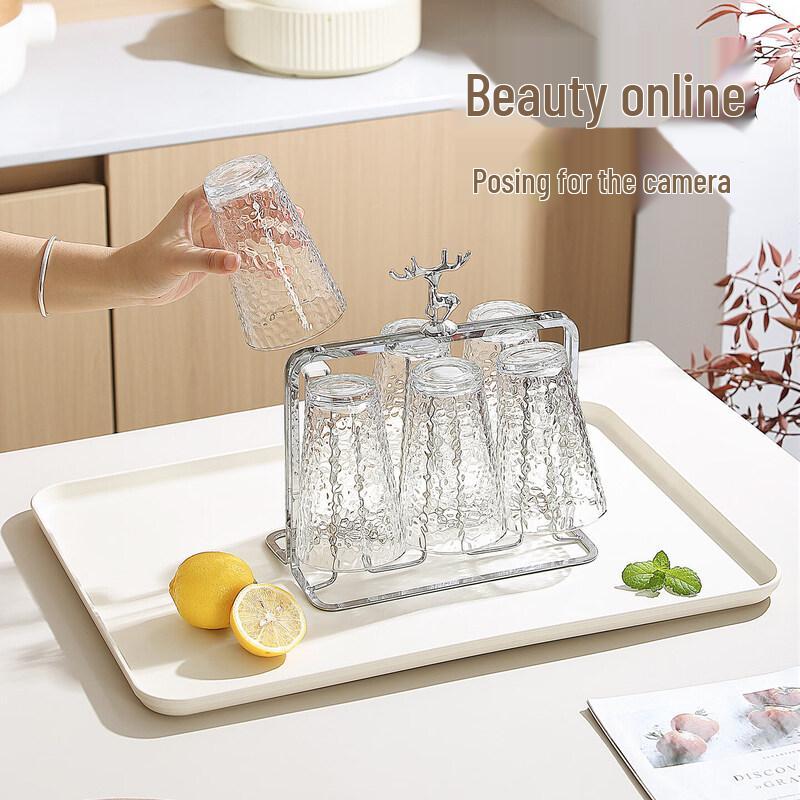 Japanese Style Plastic Rectangular Serving Tray