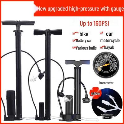 Electric High-Pressure Bicycle and Car Pump with Universal Hose for Home Use
