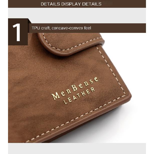 Men'S Wallet Black/Brown/Coffee Business Card Holder Case Male Short Purse PU Leather Money Bag For Men Credit Card Wallet